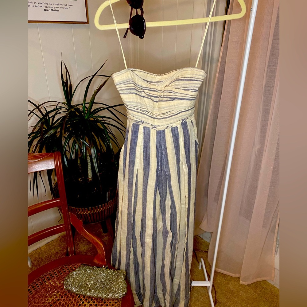 Free People strapless dress with pockets